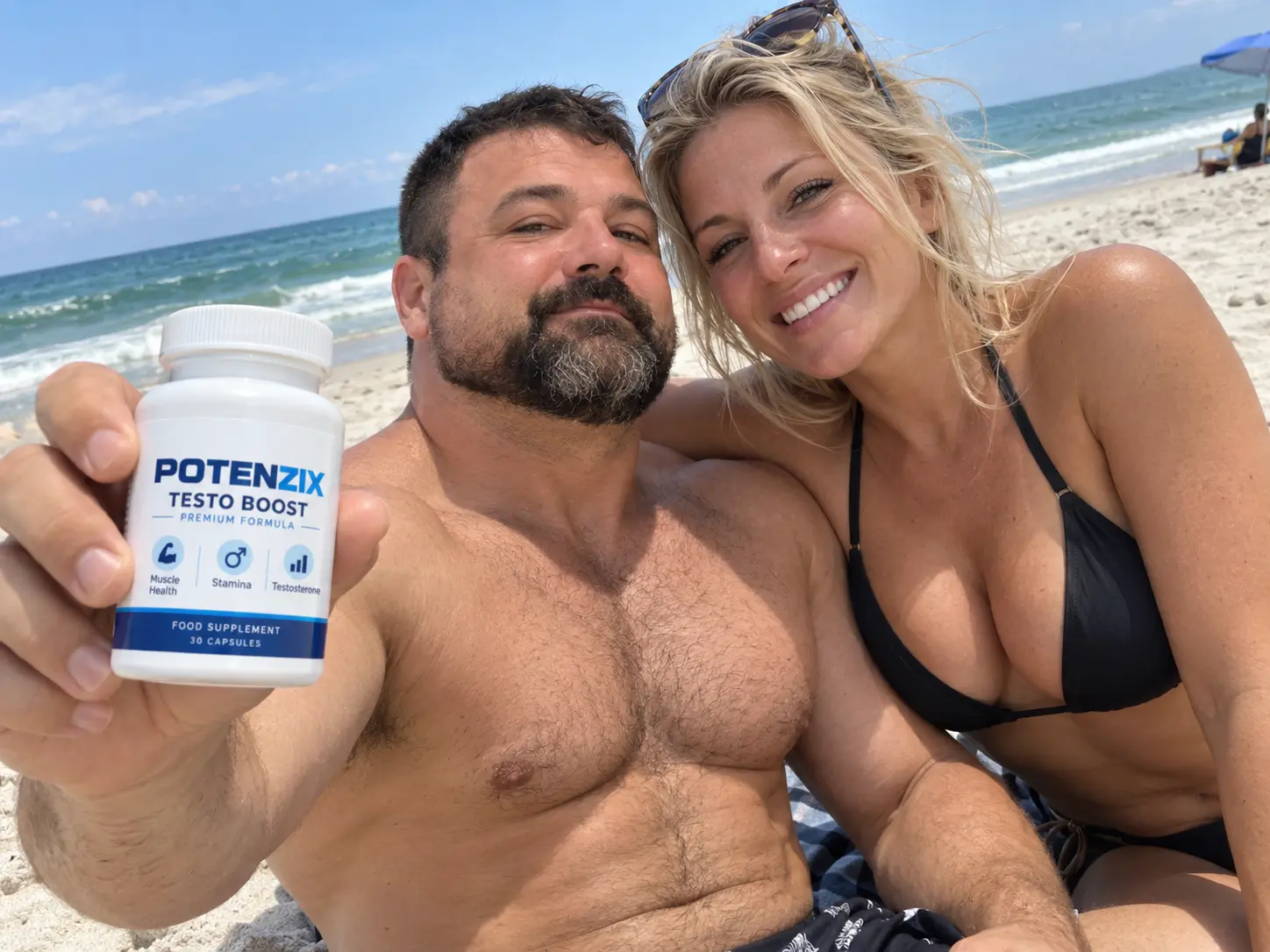 Potenzix ingredients and lifestyle visual